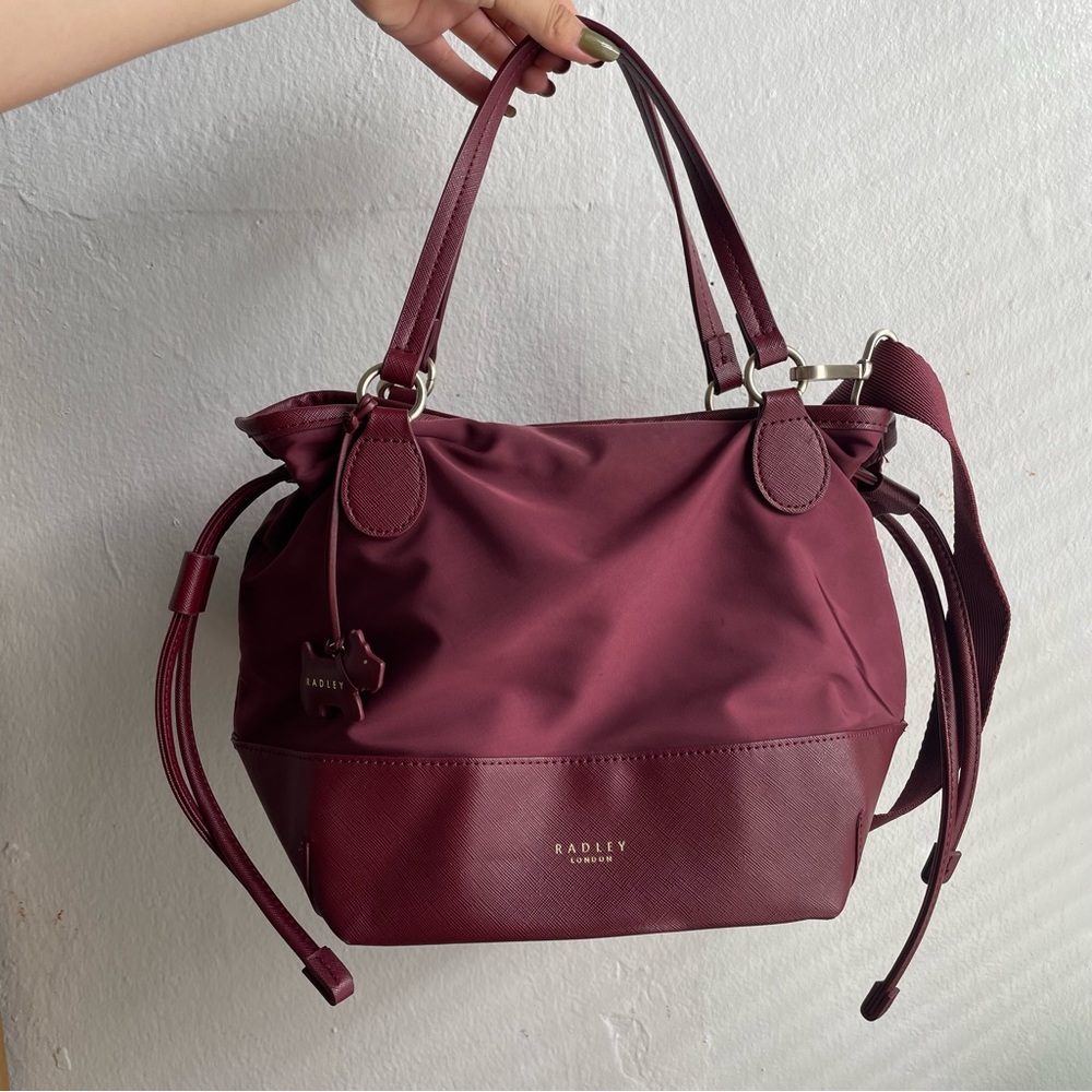 Plum Nylon Radley London Purse - Shoulde Bay